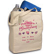 84212 - Our Hearts Canvas Personalized Tote Bag