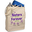 819622 - Sisters Forever Personalized Canvas Tote Bag