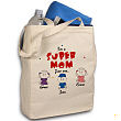 87162 - Super Grandma Personalized Canvas Tote Bag