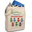 820182 - Winter Wonderland Personalized Canvas Tote Bag
