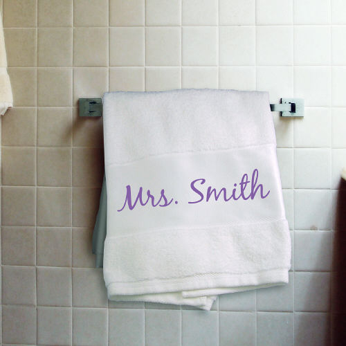 Personalized Name Bath Towel