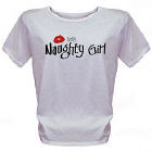 Naughty Girl Personalized Scoop Neck T-shirt