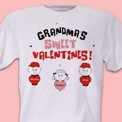 Sweet Valentines Personalized Valentine T-shirt