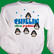 51129X - Chillin' Penguin Personalized Winter Sweatshirt
