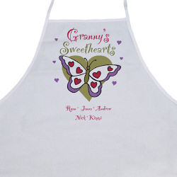 Butterfly Sweethearts Personalized Valentine Apron