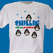 31129X - Chillin' Penguins Personalized Winter T-Shirt
