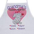 84937 - Elephant Sweethearts Personalized Valentine Apron
