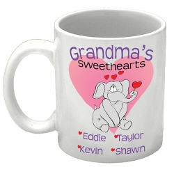 Elephant Sweethearts Valentine Coffee Mug
