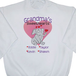 Elephant Sweethearts Valentine Sweatshirt