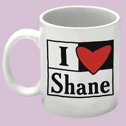 I Love You Personalized Coffee Mug