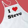 89697 - I Love You Personalized Valentine Apron