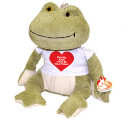 I May Be Your Valentine Prince - Ty Inc. "Kissed" Personalized Plush Frog