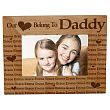 915501 - Our Hearts Belong To... Personalized Wooden Picture Frame