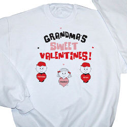 Sweet Valentines Personalized Valentine Sweatshirt
