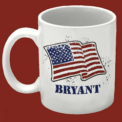 American Pride Ceramic Personalized Coffee Mug 
