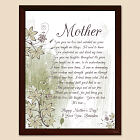 To My Mother Personalized Mother's Day Printed Plaques