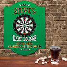 Dart Lounge Personalized Wall Signs