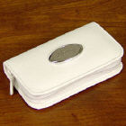 White Leather Personalized Manicure Set