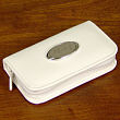 8522610 - White Leather Personalized Manicure Set 