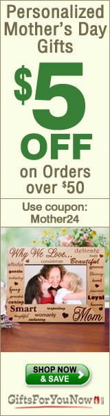160x600 Mother Day $5 off