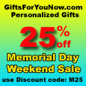 GiftsForYouNow.com Memorial Day Sale