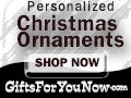 GiftsForYouNow.com offers Personalized Christmas Ornaments