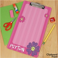 Personalized Flower Clipboard