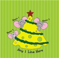 Personalized Mice Family Ornament U370510