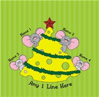 Personalized Mice Family Ornament U370510