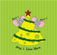 Personalized Mice Family Ornament U370510