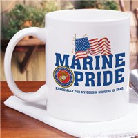 Military Pride Personalized Ceramic Coffee Mug