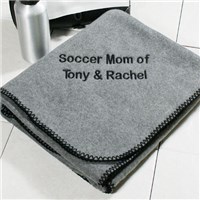 Custom Message Embroidered Blanket