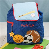 Embroidered Sports Backpack