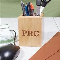 Personalized Pen and Pencil Desk Holder Engraved Desk Accessory