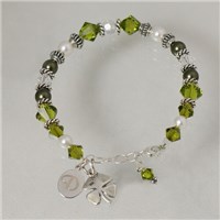 Personalized Irish Shamrock Bracelet