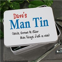 Personalized Man Storage Tin