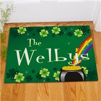 Custom Printed St Patricks Day Welcome Door Mat