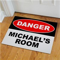 Personalized Danger Doormat