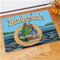 Personalized Big Bass Lodge Doormats