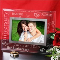 Anniversary Glass Picture Frame