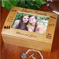 Personalized Best Friends Photo Keepsake Box Gifts