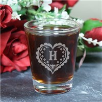 Engraved Heart Shot Glasses