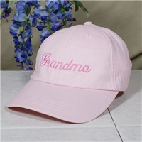 Personalized Name Hat Embroidered Grandma Pink Hat Personalized Hat