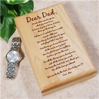 Personalized Fathers Day Valet Keepsake Box