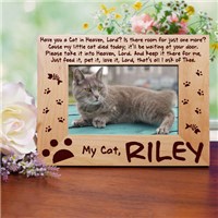 Personalized Cat Memorial Picture Frame