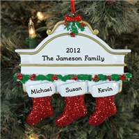 Custom Printed Family Christmas Ornament