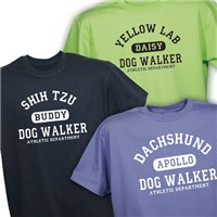 Dog Walker TShirt Personalized Dog Walker TShirt