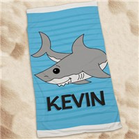 Personalized Beach Towel Shark Beach Towel Summer Fun Gifts