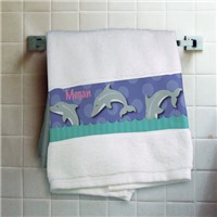 Personalized Dolphin Bath Towel Bath Towel for Girls