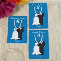 Personalized Bride And Groom Wedding Favor Bookmark  U56395